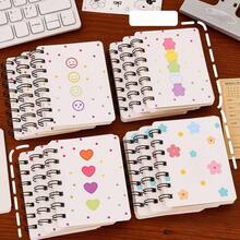 Cartoon Little Flower Side Flip Coil Notebook Mini Portable Loose-Leaf Notebook Notepad - Love - View 2