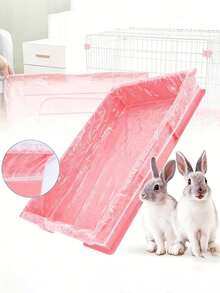 50/150pcs Disposable Cage Liners,Stretchable Disposable Pet Cage Liner,Rabbit Tray Liner, Pet Tray Elastic Transparent Plastic Bag,Extra-Thick Construction Resists Tearing, Cleaning Bag Easy Clean / Quick Clean, Garbage Bag - Transparent - View 4