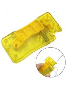 1 Pcs Lemon Yellow Automatic Needle Threader, DIY Hand Sewing Needle Threader, Manual Sewing Machine Sewing Tool, Home Handicrafts And Sewing Supplies - 黃色穿線器-1件 - 查看 8