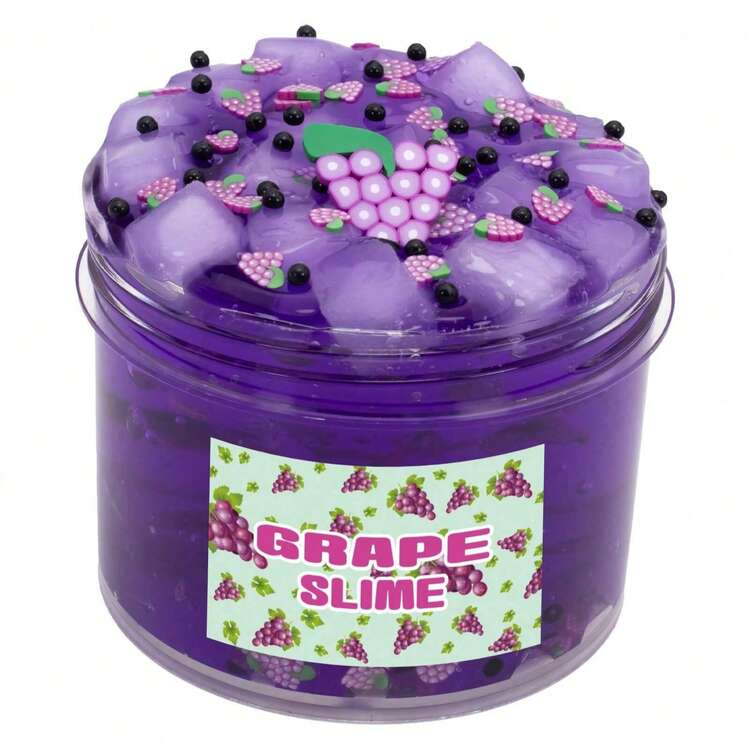 100ml 大容量史莱姆水晶泥，椰子透明水果泥，缓解压力橡胶玩具，送给朋友的可爱返校礼物，适合男孩和女孩的儿童玩具 - 彩色 - 查看 10