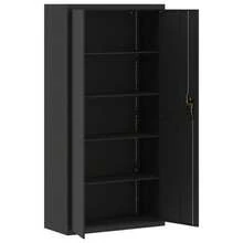 vidaXL Classeur negro 90x40x180 cm acier - Negro - Ver 3