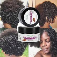 MELAO Black Castor Oil Curling Cream For Natural Hair | Defining Cream For Curls, Coils & Waves | Moisturizing Styling Cream With Shea Butter & Jamaican Castor Oil | Frizz Control, Hydration, Soft Hold For Women & Men​