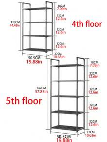 1pc Multi-Tier Storage Rack, Kitchen Organizer Shelf, Dining Room Storage Cabinet, Floor-Standing Microwave Oven Rack, Multi-Function Storage Cabinet, Bathroom Organizer Shelf, Living Room Tiered Organizer