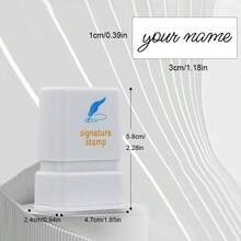 Personalized Signature Seal Stamp | Upload Your Design | Compact 2.2x4.5cm Customizable Space, Ideal For Business Executives & Administrative Staff - S3010 - View 10