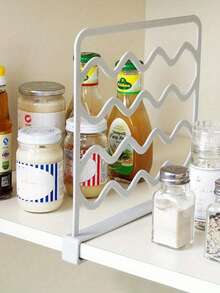 5/2/1 Pc Wardrobe Divider Shelves, Plastic Multi-Layer Storage Rack, Suitable For Bedroom, Space-Saving Partition Shelf, Independent Closet Organizer, Can Store Books And Clothes, White/Gray - Multicolor - View 8