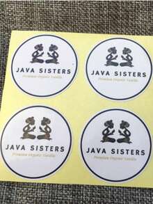 96 piezas de papel blanco redondo de 3-6cm apto para personalizar bodas, cumpleaños, bautizos, logotipos de empresa - libro blanco - Ver 7