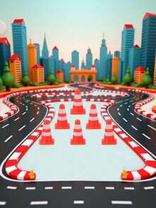 10pcs/12pcs Mini Traffic Cones, Plastic Mini Road Safety Cones, Suitable For Training, Small Sports Field Obstacle Building, Mini Road Practice Markers, Orange Traffic Warning Toy, Applicable To Miniature Landscape Sandbox, Toys, Party Favors - Multicolor - View 4