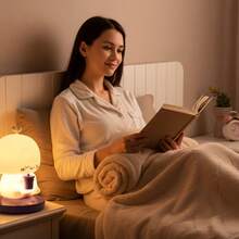 1 đèn ngủ sạc điện, đèn bàn, đèn dùng pin, đèn cảm biến chuyển động, đèn phòng ngủ, đèn cảm ứng hình nụ hoa dễ thương với tiếng ồn trắng, đèn ngủ LED bằng silicon mềm (hỗ trợ giấc ngủ), đèn ngủ silicon mềm cho phòng trẻ em, đèn LED cảm ứng với ba mức độ sáng, lựa chọn lý tưởng cho trẻ em, trang trí phòng ngủ, trang trí trong nhà, quà Giáng sinh, quà Ngày Valentine. - Nhiều màu - Xem 6