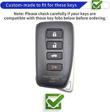 Stylish Key Fob Cover With Keychain - Fits Lexus RX ES GS LS NX RC GX LX RC LC - Gold-Pink - Gold Pink - View 2