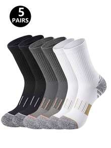 5/10/20 Pairs Men/Women Sports Socks, Comfortable & Durable, Anti-Slip Design, Suitable For Daily Fitness, Running, Tennis, Basketball, Climbing, All Seasons