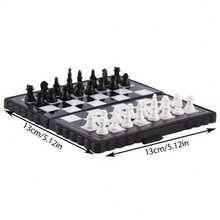 Mini Magnetic Chess Travel Set, Portable Folding International Chess, Leisure Entertainment Activity, Board Game, Strategy Table Game, Pocket Travel Game, Suitable For Parties, Table Game Accessories, Game Room And Indoor Games - Multicolor - View 4