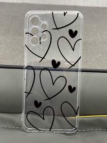 Funda minimalista para móvil con diseño de corazones y líneas sencillas, compatible con las series  Pura 70/Nova/Honor 400/200/MAGIC/X, vivo Y, OnePlus 12R/NORD CE3 Lite, OPPO Reno 14/A/F,  14T Pro/Redmi/POCO/NOTE. Transparente, sencilla, elegante y duradera, fabricada con material TPU protector. Perfecta para San Valentín, Halloween, Navidad, Año Nuevo y todas las ocasiones festivas. Una opción ideal para uso personal o para regalar. - transparente - Ver 5