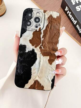 귀여운 소 프린트 2D 패턴의 세련된 고급 만화 소 디자인 케이스 1개. 직장 동료, 친구, 가족, 연인, 생일, 명절 선물로 적합하며, 아이폰 16/15/14/13/12/11/Pro/ProMax/X/XR/XS/XSMAX/7/8/PLUS 및 기타 모델에 완벽하게 보호되는 투명 소프트 케이스입니다.