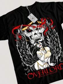 Overlord Ainz-Shirt Ooal Gown Albedo Overlord Anime Manga Gifts Shirt All Size - 黑色 - 查看 1