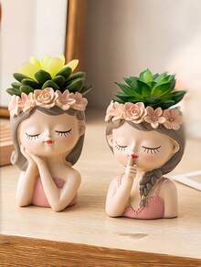 Chậu hoa hồng bằng nhựa dễ thương, thích hợp cho cây trồng trong nhà, chậu cây ngộ nghĩnh có lỗ thoát nước, tuyệt vời để trang trí nhà cửa, phòng ngủ, văn phòng, phòng học sinh, dùng để đựng đồ, trang trí đám cưới, đựng trang sức, trang trí tiệc, lựa chọn quà tặng tốt nhất. - Nhiều màu - Xem 9