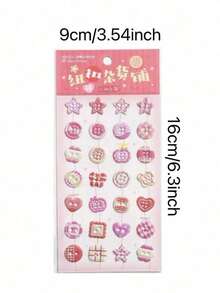 3D立体可爱贴纸，精致装饰贴纸，海绵塑料材质，两种款式可选。可用于制作贴纸簿、笔记本、冰箱贴，以及装饰手机壳。也适用于家庭聚会、生日派对、圣诞节等各种场合。推荐作为礼物送给朋友和孩子。