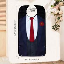 1pc Men's Dining Bib, Business Suit Pattern, Machine Washable, Foldable Pocket Design, Protect Clothing, Suitable For Elderly And Caregivers, Valentine's Day Gift, All Season, Kitchen Accessory - Multicolor - View 20