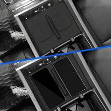 Alfombrilla de silicona antideslizante para reposabrazos de consola central Santa Fe 2024, accesorios para coche HNHJ - B - Ver 5