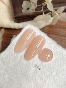 Miss Leia 1-9 15ml 春夏指甲油 - 玉粉色凝胶指甲油，美白百搭，啫喱肤感，透明彩色凝胶底油，新手友好型美甲，UV/LED固化，可浸泡半永久，适用于美甲沙龙套装、DIY、居家、节日送礼佳品，四季皆宜