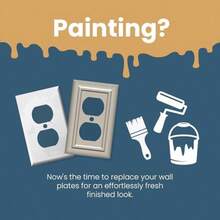 Franklin Brass Classic Architecture (1 unidad) - Placa de pared decorativa para interruptor de luz, color blanco puro de 1 banda, protector de placa de pared, protector de placa de palanca, cubierta(Blanco puro Único) - Multicolor - Ver 8