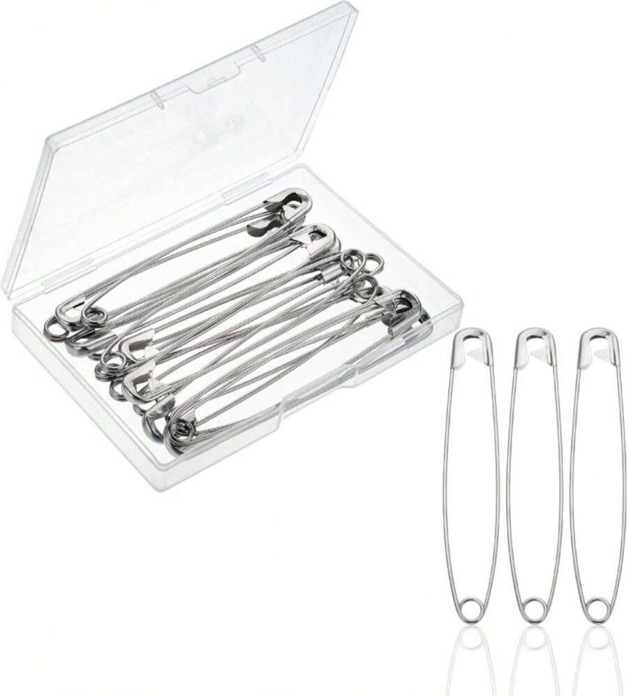 Mr Pen 300 Pack Safety Pins, Assorted 5 Different Sized, Nickel Plated Steel, Rust Resistant, Small &Amp; Large Sizes, Bulk, For Clothes, Crafts, Pinning, Sewing, Art - ColorC - 查看 1