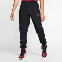 Nike Jordan Jumpman 常规纯色休闲慢跑运动裤，男款，黑色 - 黑色 - 查看 5