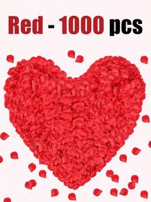 1000 pétalos de rosa artificiales, disponibles en 4 colores: rojo/blanco/azul/rosa, adecuados para bodas, regalos del Día de San Valentín, decoración de celebraciones, decoración del hogar, decoración de otoño - Multicolor - Ver 13