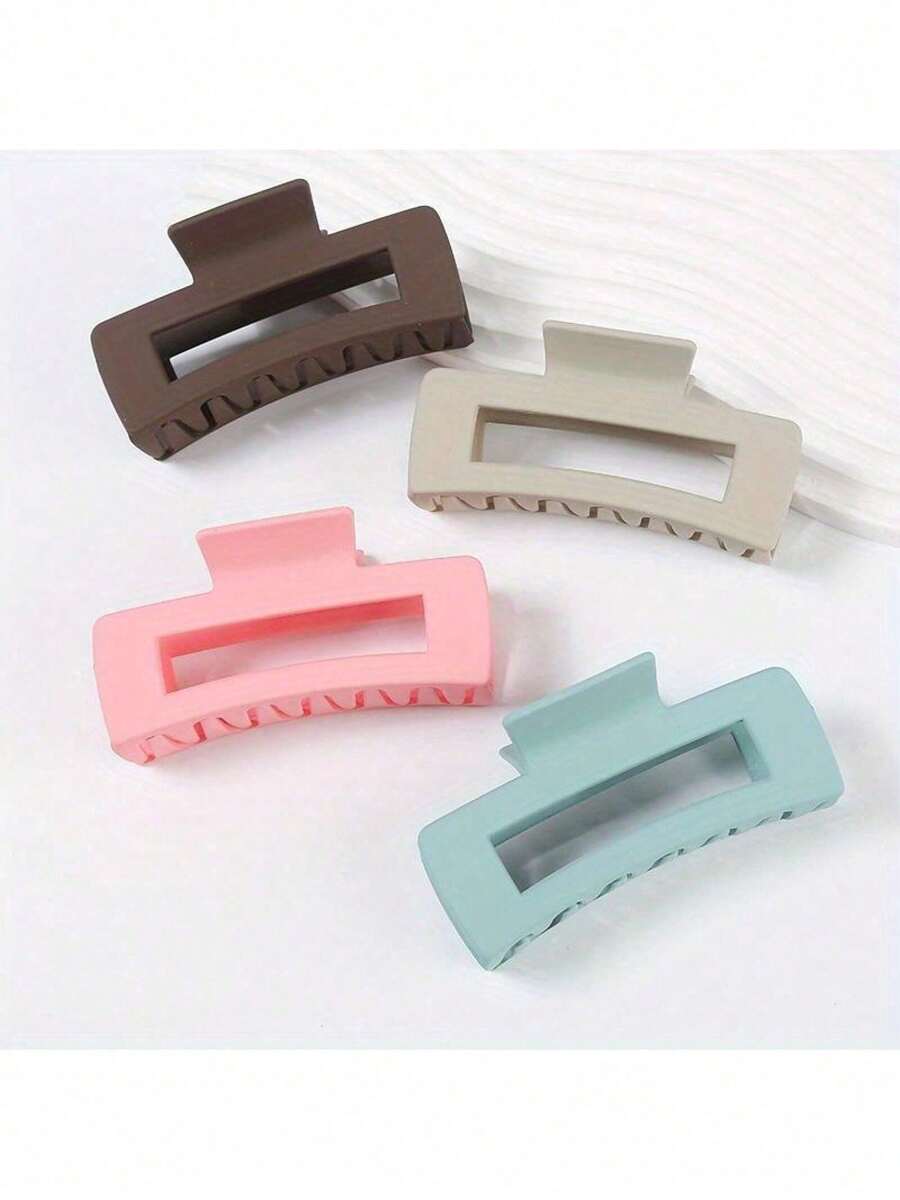 Super Elegant Hair Claw Cross Hair Clip For Women, Back Of Head Clip For Thick Hair, Shark Clip, 2-Pack, Random Color Delivery - 2 Random Color Hair Clips - View 1