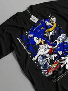 Shadow Hedgehog-Shirt Heroes Tee Heroes Vintage Shirt All Size - 黑色 - 查看 1