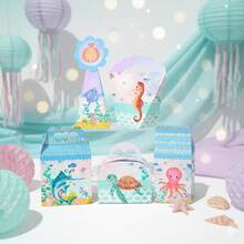 20 Under The Sea Themed Boxes - DIY Party Favors - Paper Decorations And Gifts For Children's Parties - Personalized Party Stationery Kit - 彩色 - 查看 2
