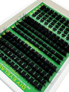 160D 200D 300D dicke stachelige Einzelwimpern 10-18mm Mega Flauschige Wimpernverlängerung Fluff DIY D Lockige Wimpernverlängerung Einzigartige stachelige Büschel-Wimpernverlängerungen Anime Einzelne Feenknospen Wimpern 8-18mm 180 Stücke zum Selbermachen zu Hause - D - Übersicht 10