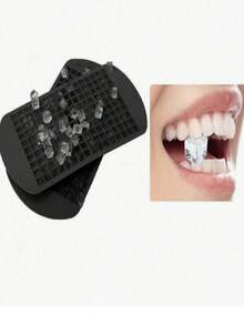 Square Grid Silicone Ice Cube Tray, Cold-Resistant . Can Be Used As Ice Mold And Pudding Mold, Suitable For Home, Bar And Other Occasions. Easy To Use. - Multicolor - View 5