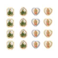 30颗经典宗教人物圣犹达、圣母玛利亚CCB材质珠子，适合DIY项链、手链等。