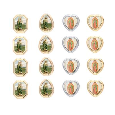 30颗经典宗教人物圣犹达、圣母玛利亚CCB材质珠子，适合DIY项链、手链等。