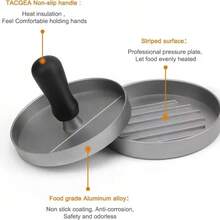 手动不粘汉堡肉饼压模，家用厨房汉堡肉饼制作器 - 彩色 - 查看 5