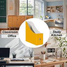 - Paquete de 2 soportes para carpetas para computadora, color amarillo dorado para biblioteca, oficina, hogar, 10.6 pulgadas de alto x 10.2 pulgadas de largo x 3.5 pulgadas de ancho en,38199576 - Rosa vieja - Ver 6