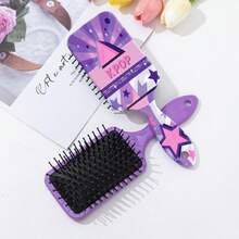 Bestselling K-Pop Girl Group Element Printed Air Cushion Hair Brush, Witch Hunter Massage Scalp Smoothing Hair Brush, Hairstyling Comb, Valentine's Day Gift