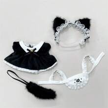 6.69英寸娃娃服装，Labobo娃娃可爱衣服，娃娃配件，17厘米套装，黑色女仆装，Labobo娃娃配件套装，适合第一代/第二代/第三代娃娃，生日礼物和节日礼物（不含娃娃） - 彩色 - 查看 2