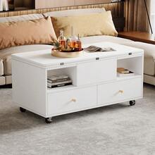 Couchtische - Weiß + MDF - Übersicht 8