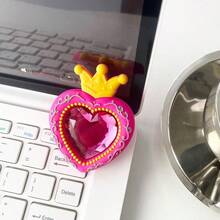 韩版ins风爱心皇冠水钻装饰透明气垫手机支架，桌面及视频观看两相宜 - 彩色 - 查看 6