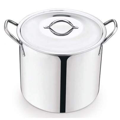 8 Quart Stainless Steel Stock Pot With Lid Stay Cool Handles Dishwasher  Hand Wash Only Ultra Durable Cooking Pot