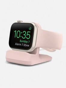1pc Minimalist Silicone Holder Stand Compatible With Apple Watch Charger, Anti-Slip Charging Dock Compatible With Apple Watch Series 9/8/SE/7/6/5/4/3/2/1 (Charging Cable Not Included)