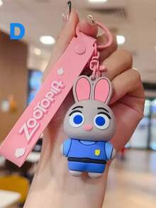 Judy Hopps Officer And Nick Wilde Delicate Keychain, Couple Backpack Pendant Decor, Exquisite Party Gift, Beautiful Small Pendant - Multicolor - View 6