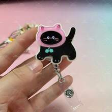 1 chiếc móc treo thẻ hình mèo bằng acrylic sáng tạo, có thể xoay, thích hợp cho bác sĩ thú y, y tá, giáo viên - Phụ kiện văn phòng vui nhộn và quà tặng cho người yêu thú cưng. - Nhiều màu - Xem 7