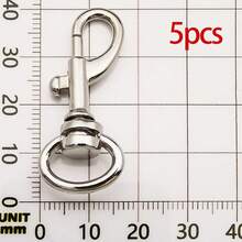 5/50pcs Zinc Alloy Swivel Rings Lobster Claw Clasps Swivel Snap Hook For DIY Keychain Keyring Jewelry Craft Making Backpack Lanyard Hanging - Antique Silver - View 8