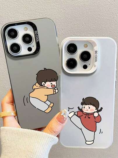 Mobilskal för par på alla hjärtans dag, kompatibel med iPhone 17 Pro Max/16 Pro Max/15 Pro Max/13/15/16/17 Pro/14/11, Mobilskal för par på alla hjärtans dag