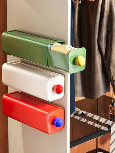 节省空间的壁挂式储物盒，多巴胺风格桌面储物盒 - 节省空间的必备储物用品，适用于家庭、办公室和卧室，多种颜色可选，多抽屉设计，非常适合存放化妆品、办公用品和小零件。