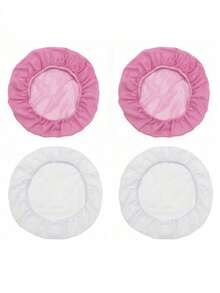 4 piezas Gorros de malla para dormir para cabello rizado, gorros de malla para dormir por la noche, redecilla para rulos, redecilla elástica para gorro de dormir de mujer - Multicolor - Ver 13