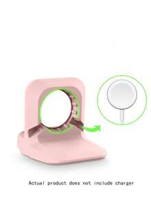 1pc Minimalist Silicone Holder Stand Compatible With Apple Watch Charger, Anti-Slip Charging Dock Compatible With Apple Watch Series 9/8/SE/7/6/5/4/3/2/1 (Charging Cable Not Included)