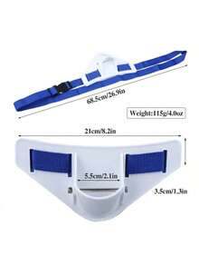 1条钓鱼腰带，轻便腰部支撑，适用于岸钓、船钓、深海钓鱼，带鱼竿支架